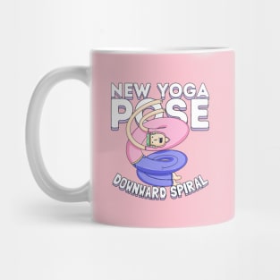 New Yoga Pose: Downward spiral Mug